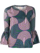 La Doublej Printed Blouse - Green
