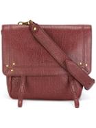 Jérôme Dreyfuss Stud Detail Satchel, Women's, Red, Lamb Skin/cotton