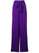Just Cavalli High Waist Palazzo Trousers - Purple