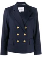 Frame Double-breasted Blazer - Blue