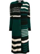 Marni Long-length Striped Cardigan - Black
