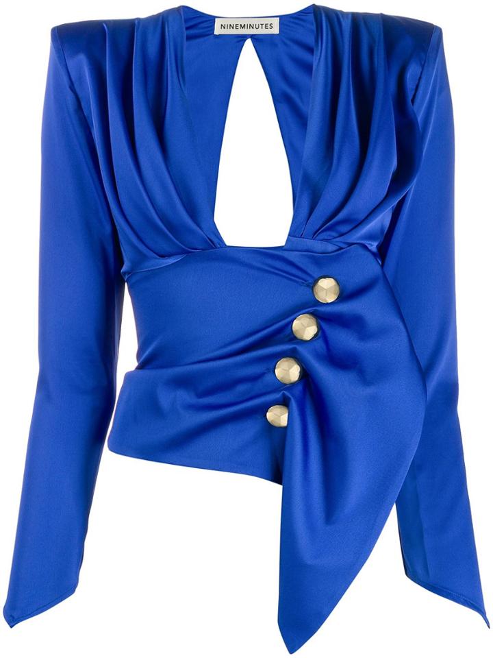 Nineminutes Nine Minutes Thescorpiontop Blu Poliestere - Blue