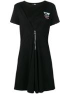 Karl Lagerfeld Karlifornia Jersey Zip Dress - Black