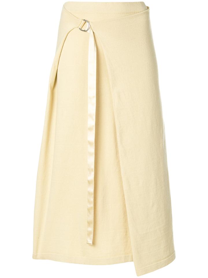 Joseph Calico And Satin Skirt - Nude & Neutrals