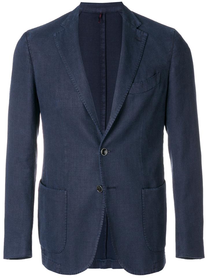 Biagio Santaniello Slim Fit Blazer - Blue