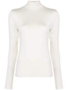 Akris Punto Fitted Turtleneck Top - White