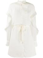 Twin-set Ruffled Dress - White