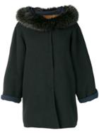 A.n.g.e.l.o. Vintage Cult 1980's Fur Trim Coat - Blue