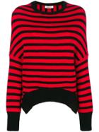 Valentino Striped Sweater - Red