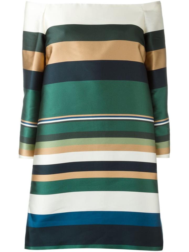 Rosetta Getty Off-shoulder Striped Dress