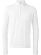 Aspesi Long Sleeve Polo Shirt, Men's, Size: Medium, White, Cotton