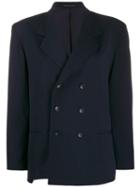 Yohji Yamamoto Pre-owned Double-breasted Jacket - Blue