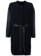 Liska Belted Coat, Women's, Size: Small, Blue, Lamb Fur/lamb Skin