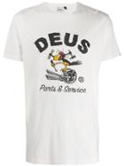 Deus Ex Machina Parts & Service Print T-shirt - White