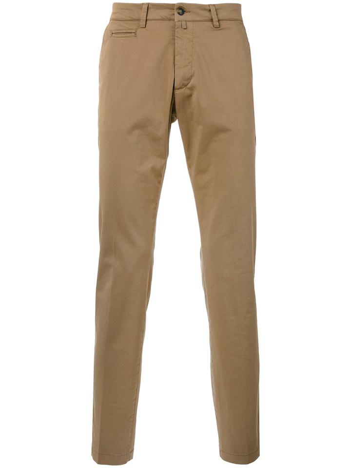 Briglia 1949 - Chino Trousers - Men - Cotton/spandex/elastane - 35, Brown, Cotton/spandex/elastane