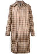 Ami Paris Bonded Mac Coat - Brown