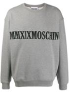 Moschino Embroidered Sweatshirt - Grey