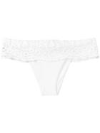 Ermanno Scervino - Lace Frill Bikini Bottoms - Women - Polyamide/spandex/elastane - I, White, Polyamide/spandex/elastane