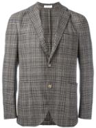 Boglioli Prince Of Wales Blazer, Men's, Size: 52, Nude/neutrals, Virgin Wool/cotton/polyamide/cupro