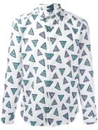 Kenzo Bermudas Triange Slim-fit Shirt - White