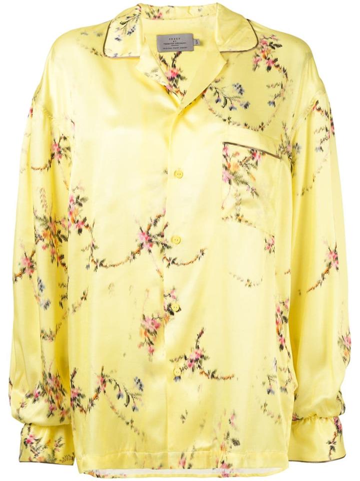 Preen By Thornton Bregazzi Floral Print Shirt - Yellow