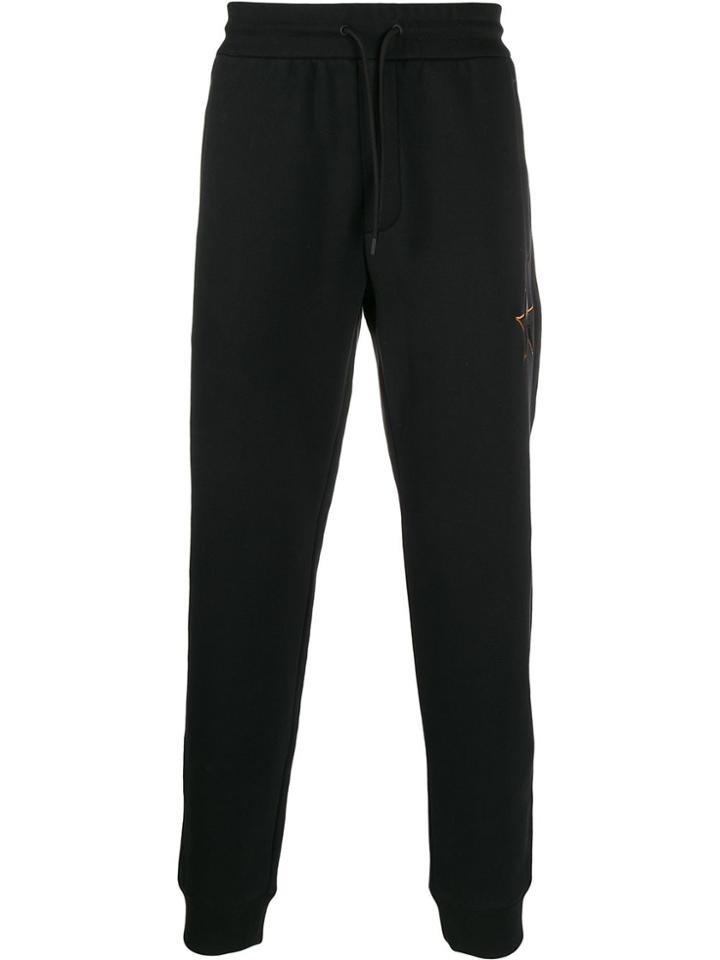 Emporio Armani Star Motif Track Pants - Black