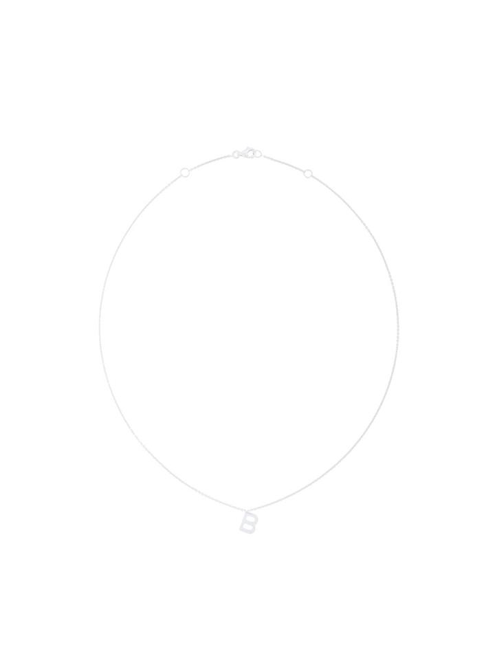 Alinka 'b' Id Necklace - Metallic