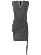 Ilaria Nistri Sleeveless Asymmetric Top - Grey