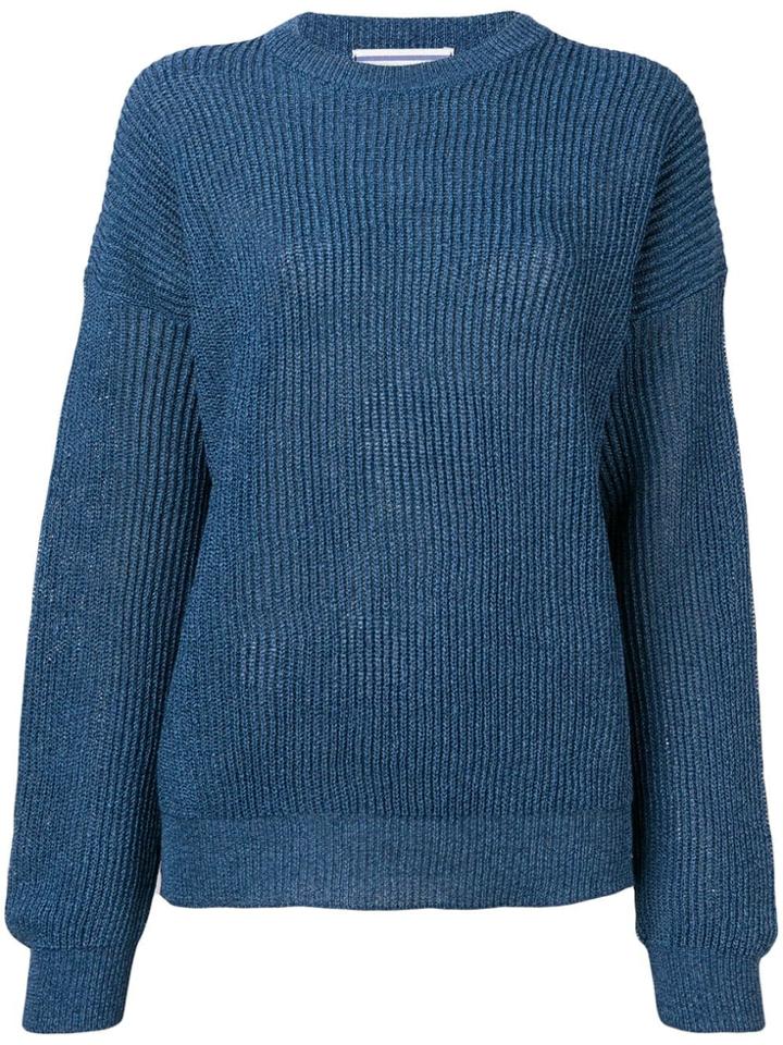 Cristaseya Round Neck Jumper - Blue