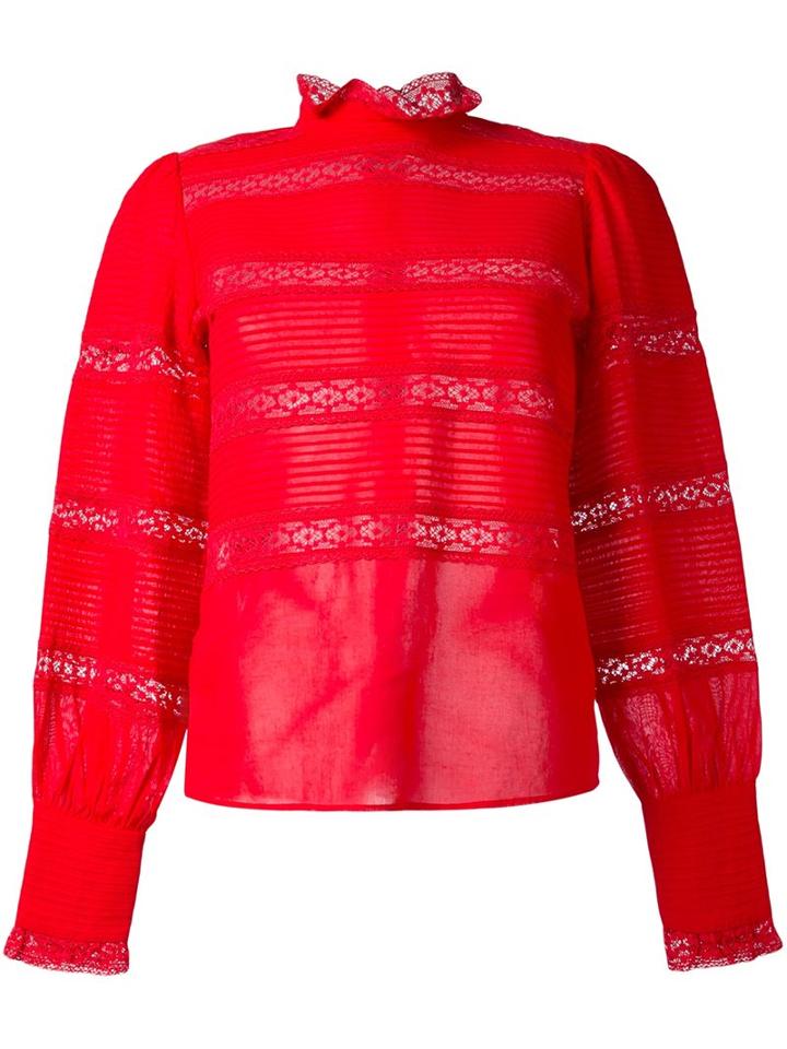 Isabel Marant Étoile 'ria' Blouse, Women's, Size: 40, Red, Cotton