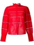 Isabel Marant Étoile 'ria' Blouse, Women's, Size: 40, Red, Cotton