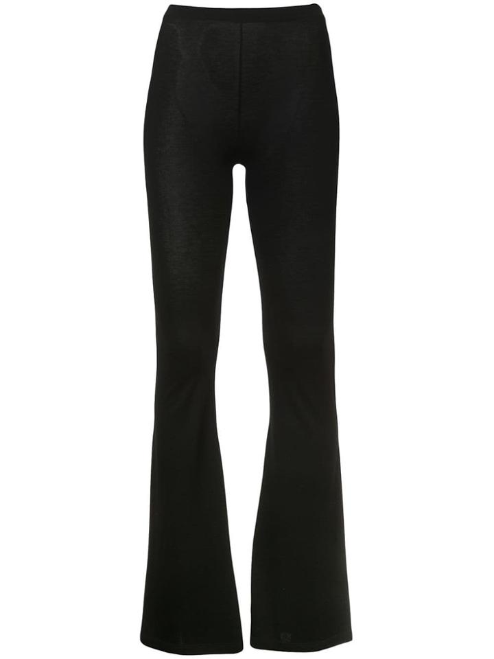 Mm6 Maison Margiela Bell Bottom Leggings - Black