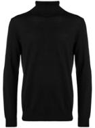 Closed Roll Neck Jumper - Black