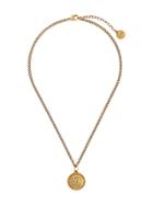 Roberto Cavalli Medallion Logo Necklace - Gold