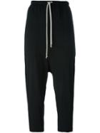 Rick Owens Drkshdw Drop-crotch Trousers, Women's, Size: Small, Black, Cotton
