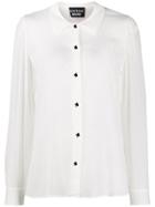 Boutique Moschino Embellished Buttons Shirt - White