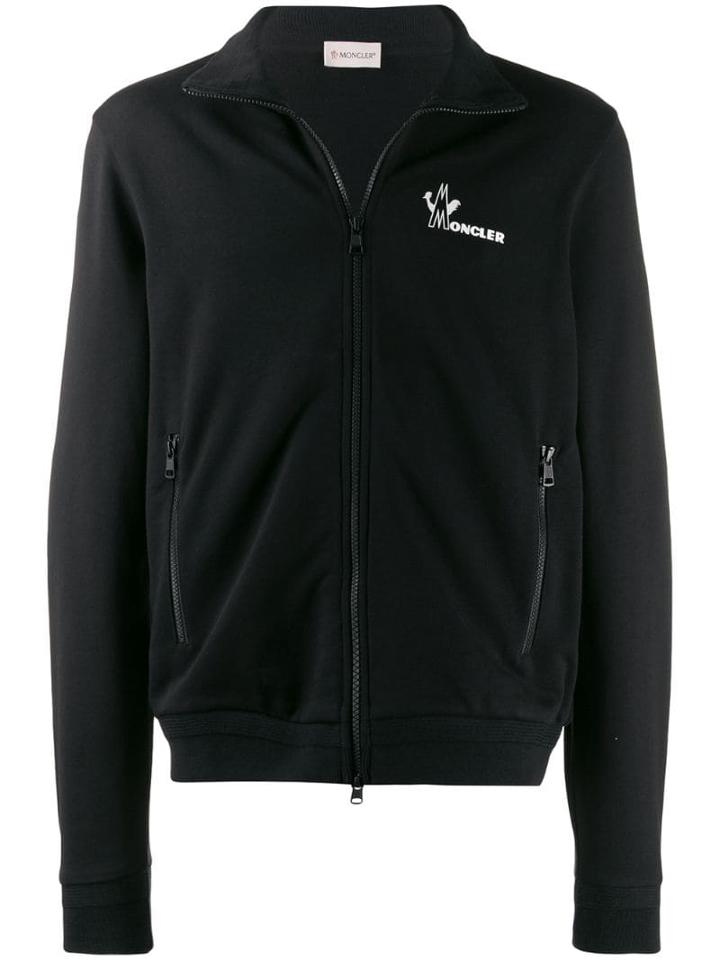 Moncler Zip Track Top Cardigan - Black