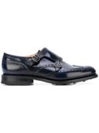 Church's Punch Hole Detailed Monk Shoes - Blue