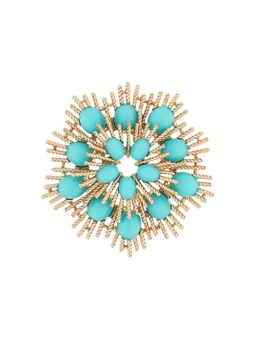 Susan Caplan Vintage 1960's Avon Sunburst Brooch - Gold