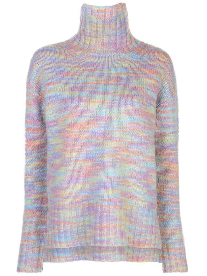 Sies Marjan Ribbed Roll Neck Jumper - Multicolour