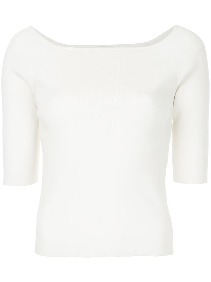 H Beauty & Youth Knitted Top - White