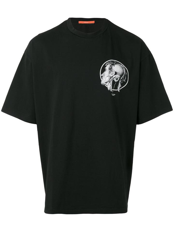 Komakino - Patch Print T-shirt - Men - Cotton - S, Black, Cotton