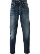 R13 Faded Jeans, Men's, Size: 32, Blue, Spandex/elastane/cotton