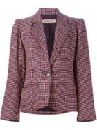 Yves Saint Laurent Vintage Houndstooth Blazer, Women's, Size: 38, Nude/neutrals