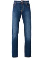 Faded Effect Jeans - Men - Cotton/spandex/elastane - 38, Blue, Cotton/spandex/elastane, Jacob Cohen