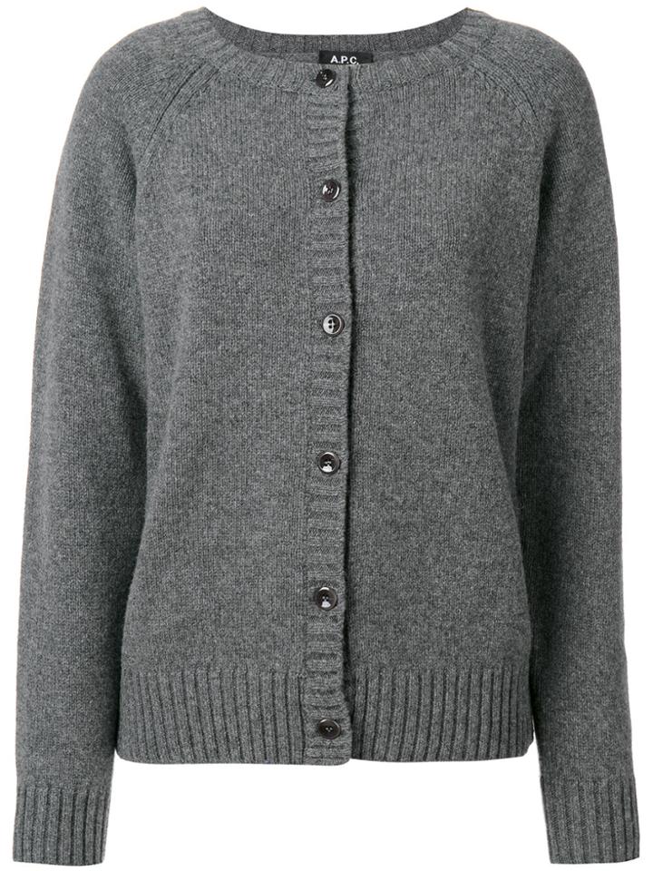 A.p.c. Buttoned Cardigan - Grey