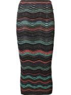 Missoni Striped Skirt, Women's, Size: 40, Acrylic/polyamide/polyester/metallic Fibre