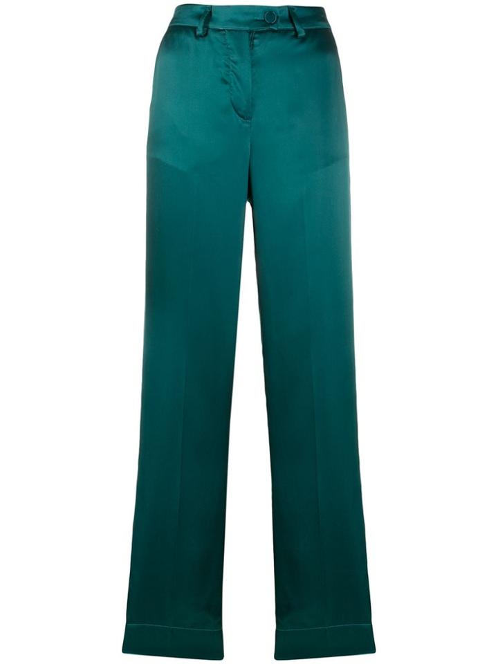 F.r.s For Restless Sleepers Mid-rise Straight-leg Trousers - Green
