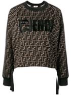 Fendi Classic Logo Sweater - Brown