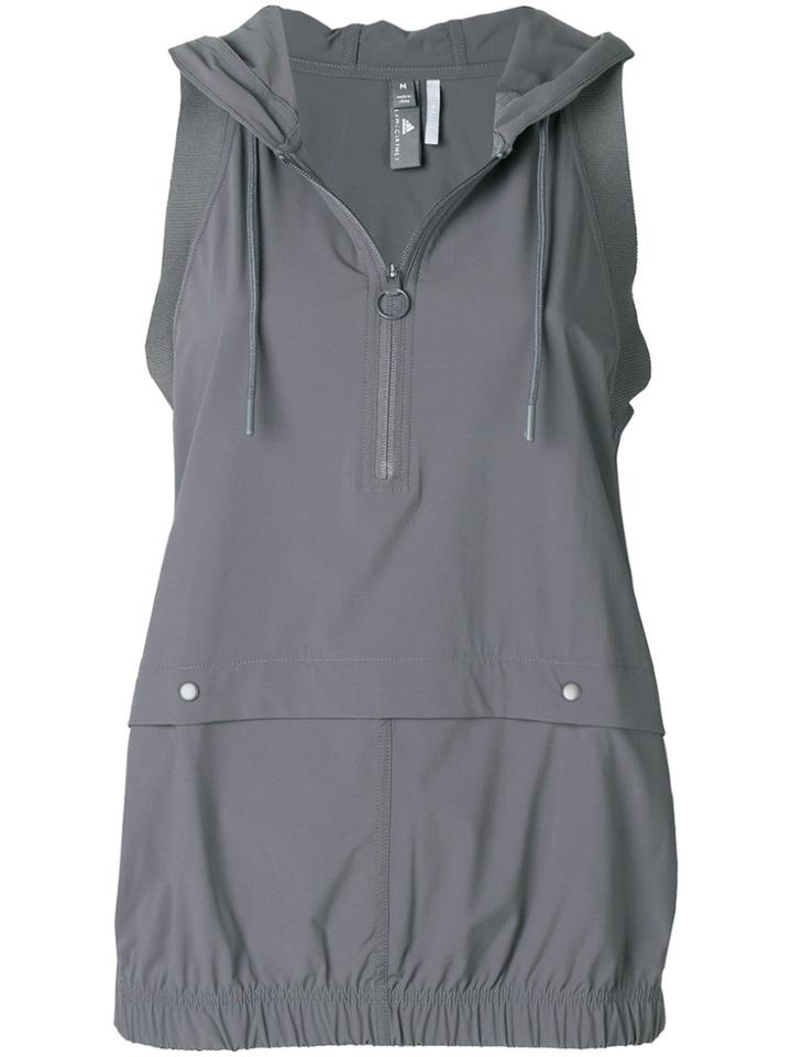 Adidas By Stella Mccartney Sleeveless Hoodie - Grey